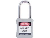 IFAM/ロックアウト用南京錠 スチール製シャックル 白 0 44660