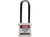 IFAM/ロックアウト用南京錠 スチール製シャックル ツル長 白 0 44666