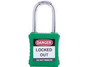 IFAM/ロックアウト用南京錠 スチール製シャックル 緑 0 44820