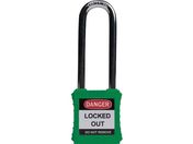 IFAM/ロックアウト用南京錠 スチール製シャックル ツル長 緑 0 44826