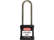 IFAM/ロックアウト用南京錠 スチール製シャックル ツル長 黒 0 44866