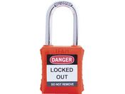 IFAM/ロックアウト用南京錠 スチール製シャックル オレンジ 0 44900
