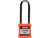 IFAM/ロックアウト用南京錠 スチール製シャックル ツル長 オレンジ 0 44906