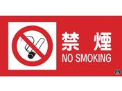 緑十字/消防・危険物標識 禁煙・NOSMOKING 消防-1A
