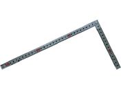 シンワ/曲尺 同厚併用 シルバー30cm裏面1尺 名作赤数字入