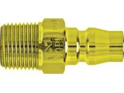日東/真ちゅう製ハイカプラ めねじ取付用プラグ 相手側Rc1/8 1.5Mpa 00219 10PM BRASS