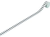 緑十字/配管識別テープ ↑矢印 方向表示 AH518 S小 25mm幅×2m アルミ 188518