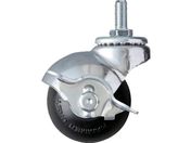 ハンマー/ねじ込み式キャスター 405Aシリーズ自在SP付ゴム 自在ストッパー付 車輪径50mm 40515A-20R50