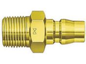 日東/真ちゅう製ハイカプラ めねじ取付用プラグ 相手側Rc1/2 1.5Mpa 00208 40PM BRASS