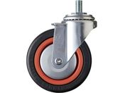 ハンマー/ねじ込み旋回式ゴム車輪 ナイロンホイール・ボールベアリング 100mm M12 4200MA-RB100