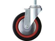 ハンマー/ねじ込み旋回式ゴム車輪 ナイロンホイール・ボールベアリング 125mm M12 4200MA-RB125