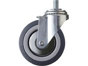 ハンマー/ねじ込み式キャスター 自在 車輪径100mm ウレタン車輪 ナイロンホイール・ベアリング 4200MA-KUB100