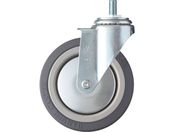 ハンマー/ねじ込み式キャスター 自在 車輪径125mm ウレタン車輪 ナイロンホイール・ベアリング 4200MA-KUB125