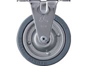 ハンマー/固定式ゴム車輪 スチールホイール 100mm 420ER-PR100