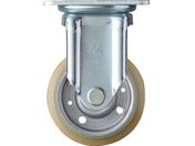 ハンマー/固定式ウレタン車輪 スチールホイール・ラジアルボールベアリング 100mm 420JRP-UBB100