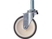 ハンマー/ねじ込み旋回式ウレタン車輪 ナイロンホイール 100mm M16 420EA-UR100