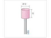 ナカニシ/軸付砥石 10本入 円筒型 φ12×12×軸φ3 WA #100 42429
