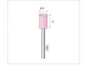 ナカニシ/軸付砥石 10本入 円筒型 φ8×13×軸φ3 PA #120 42488