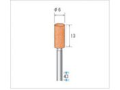 ナカニシ/軸付砥石 10本入 円筒型 φ6×13×軸φ3 WA #60 42607
