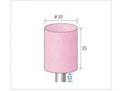ナカニシ/軸付砥石 10本入 円筒型 φ20×25×軸φ6 WA #60 42842