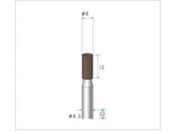 ナカニシ/ブラウン砥石 10本入 円筒型 φ6×13×軸φ6 A・WA #60 42901