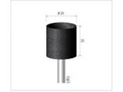 ナカニシ/ブラック砥石 10本入 円筒型 φ25×25×軸φ6 A #36 42918