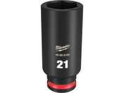 milwaukee/SHOCKWAVE IMPACT DUTY ディープインパクトソケット 3/8インチ 9.5mm 角 21mm 49-66-6162