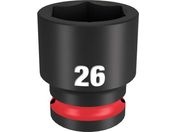 milwaukee/SHOCKWAVE IMPACT DUTY インパクトソケット 1/2インチ 12.7mm 角 26mm 49-66-6258