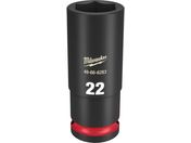 milwaukee/SHOCKWAVE IMPACT DUTY ディープインパクトソケット 1/2インチ 12.7mm 角 22mm 49-66-6283