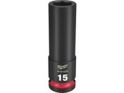 milwaukee/SHOCKWAVE IMPACT DUTY ディープインパクトソケット 1/2インチ 12.7mm 角 15mm 49-66-6276