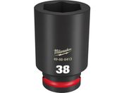 milwaukee/SHOCKWAVE IMPACT DUTY ディープインパクトソケット 3/4インチ 19mm 角 38mm 49-66-6413