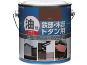 ニッぺ/塗料 油性鉄部・木部・トタン用 1.6L ブラウン HYJ072-1.6