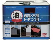 ニッぺ/塗料 油性鉄部・木部・トタン用 7L ブラックチョコレート HYJ094-7