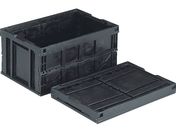 サンコー/折りたたみコンテナー 550460 オリコン75B BK 導電 黒 BK