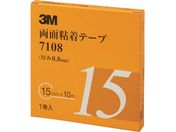 3M/両面粘着テープ 7108 15mmX10m 厚さ0.8mm 灰色