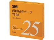 3M/両面粘着テープ 7108 25mmX10m 厚さ0.8mm 灰色