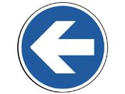 ユニット/#サインタワー用丸表示 矢印 透明PET樹脂