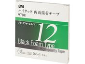 3M/ハイタック両面接着テープ 9708 12mmX10m 黒 1巻=1箱 9708