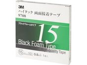 3M/ハイタック両面接着テープ 9708 15mmX10m 黒 1巻=1箱 9708
