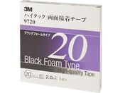 3M/ハイタック両面接着テープ 9720 20mmX8m 黒 1巻=1箱 9720