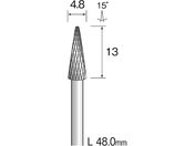 Minimo/超硬カッター クロスカット Φ4.8 軸径3.0mm BC2173