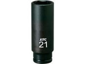 KTC/9.5sq.インパクトレンチ用ソケット ディープ薄肉 対辺寸法21mm 差込角9.5mmBP3L-21T