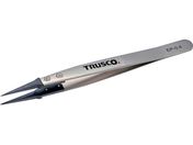 TRUSCO/ESDチップピンセット 先細型 先端幅0.4mm EP-0.4