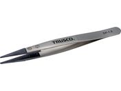 TRUSCO/ESDチップピンセット 先平型 先端幅1.5mm EP-1.5