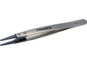 TRUSCO/ESDチップピンセット 先平型 先端幅2.3mm EP-2.3