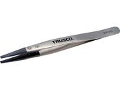 TRUSCO/ESDチップピンセット 先平型 先端幅3mm EP-H3