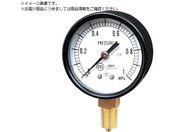 右下/一般圧力計 A枠立型・φ60 圧力レンジ0〜0.25MPa G211-111-M-0.25MP