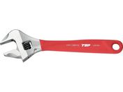 トップ工業 TOP ワークワイド ガタ無しモンキレンチ グリップ付 HM-38MGR