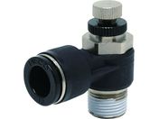 PISCO/スピードコントローラ エルボ メーターイン制御チューブ12ネジR3/8 JSC12-03B