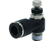 PISCO/スピードコントローラ エルボ メーターイン制御チューブ8ネジR1/8 JSC8-01B